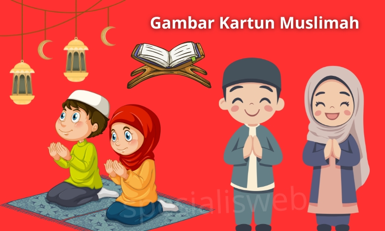 gambar kartun muslimah