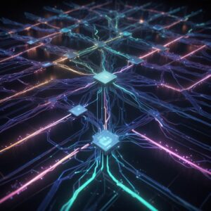 A stylized visual representation of 