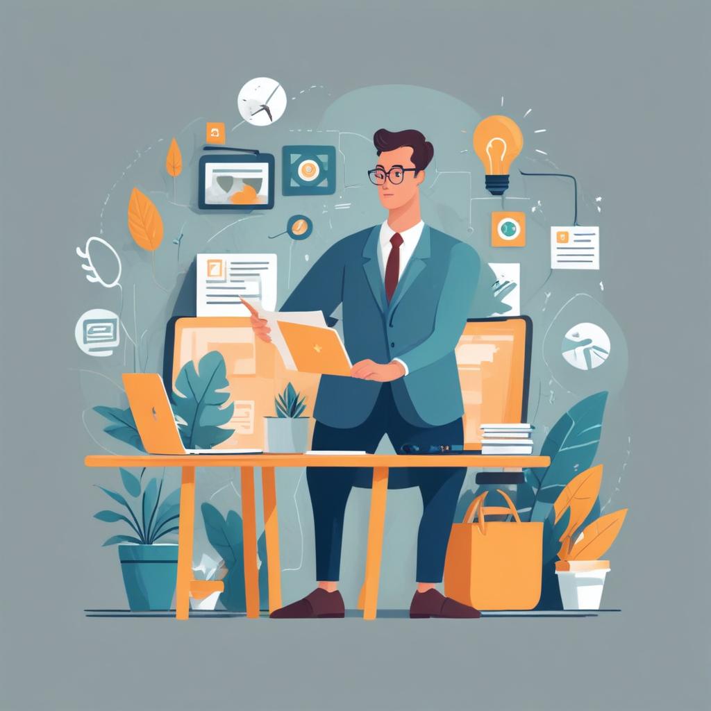 Professional blog post illustration 102