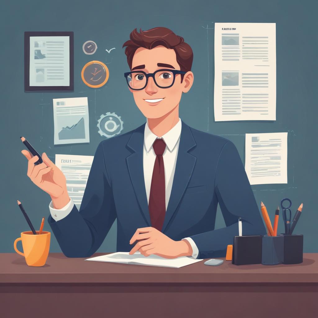 Professional blog post illustration 123