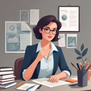 Professional blog post illustration