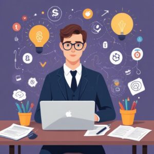 Professional blog post illustration