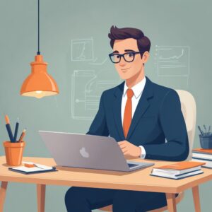 Professional blog post illustration
