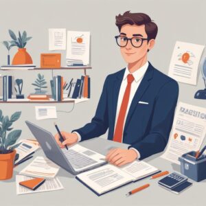 Professional blog post illustration