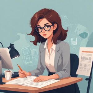 Professional blog post illustration