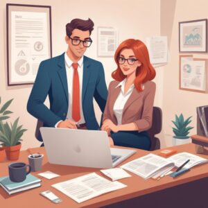 Professional blog post illustration