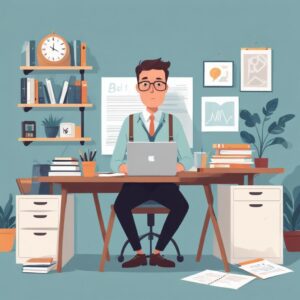Professional blog post illustration