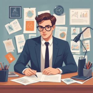 Professional blog post illustration