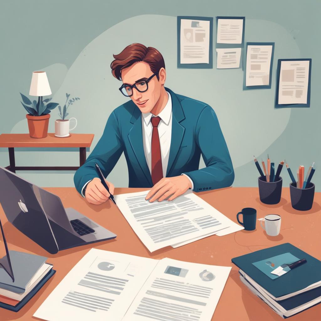 Professional blog post illustration 82