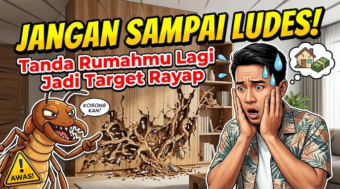 Jangan Sampai Ludes Ini Tanda Rumahmu Lagi Jadi Target Rayap